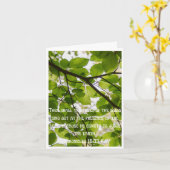 Carte Citation inspirante de la Bible (Fleur jaune)