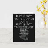 Carte Citation Inspirante Du Philosophe Marcus Aurelius (Fleur jaune)