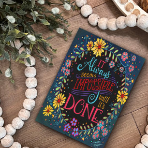 Carte Citation Inspirante Fleurie Jolie Tout est Possibl