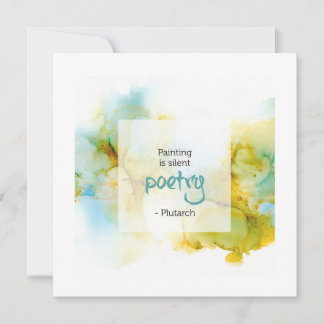 Carte Citation Inspirante sur la Peinture