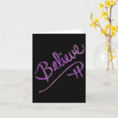 Carte Citation Inspirationnelle Croire Script Design Gra (Fleur jaune)