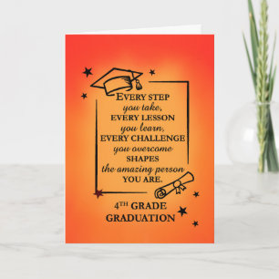 Carte Citation Inspirationnelle de 4e année Sunrise