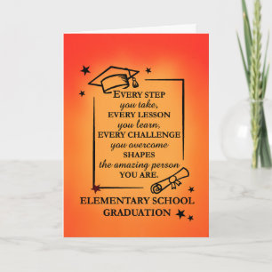 Carte Citation Inspirationnelle des diplômés de l'école