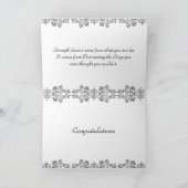 Carte Citation Inspirationnelle du Champion de Pom-pom g (Intérieur)