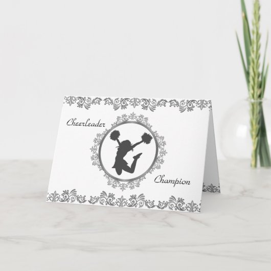 Carte Citation Inspirationnelle du Champion de Pom-pom g (Devant)