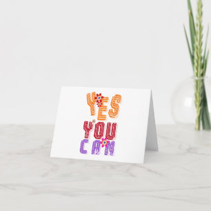 Carte Citation Inspirationnelle : Oui Vous Pouvez PERSON