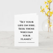 Carte Citation Inspirationnelle Rumi (Fleur jaune)