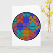 CARTE CITATION INSPIRÉE DE CASSE-TÊTE (Fleur jaune)