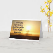 Carte Citation inspirée par Benjamin Franklin (Fleur jaune)