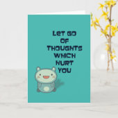 Carte Citation intéressante et stimulante (Fleur jaune)