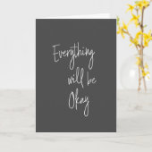 Carte Citation minimaliste noir blanc (Fleur jaune)