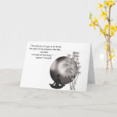 Carte Citation motivante du yoga (Fleur jaune)