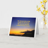 Carte Citation motivationnelle (Fleur jaune)