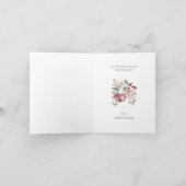 Carte Citation Motivationnelle Anniversaire Floral (Intérieur)
