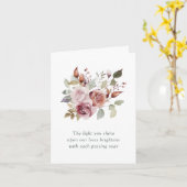 Carte Citation Motivationnelle Anniversaire Floral (Fleur jaune)