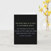 Carte Citation Motivationnelle De Marcus Aurelius Croiss (Fleur jaune)