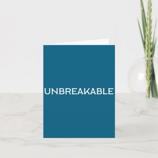 Carte Citation motivationnelle irrationnelle incassable (Devant)