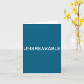 Carte Citation motivationnelle irrationnelle incassable (Fleur jaune)
