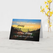 Carte Citation motivationnelle : On ne sait jamais à que (Fleur jaune)