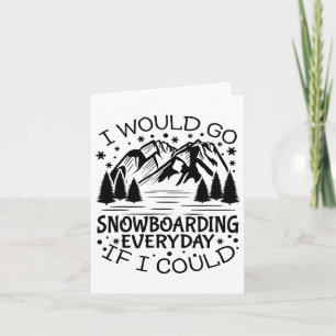 Carte Citation Motivationnelle Snowboard Lover