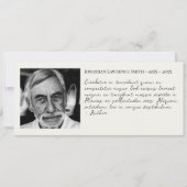 Carte Citation photo célébration de la vie signet funéra (Devant)