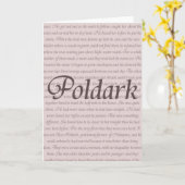 Carte Citation Poldark (Fleur jaune)