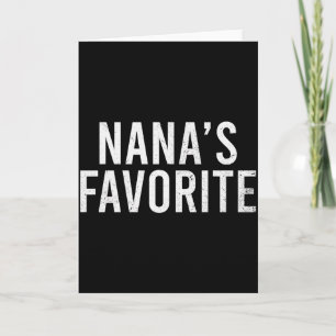 Carte Citation préférée de Nanas pour bébé petit-enfant