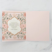 Carte Citation romantique rose Boho (Intérieur)