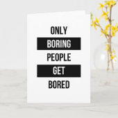 Carte Citation sarcastique audacieuse SEULS les gens enn (Fleur jaune)