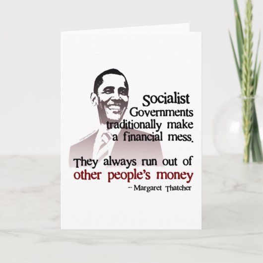 Carte Citation socialiste de Thatcher (Devant)