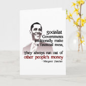 Carte Citation socialiste de Thatcher (Fleur jaune)