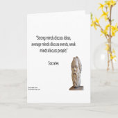 Carte Citation Socrates & Famous "Minds" (Fleur jaune)