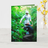 Carte : citation victorienne gaie à l'intérieur (Fleur jaune)