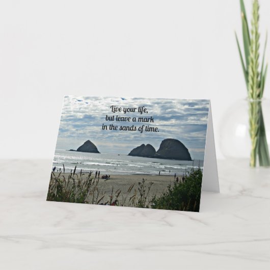 Carte Citation : Vivez votre vie, mais laissez une marqu (Devant)