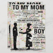 Carte Citations À Ma Mère, Maman Présente, (Devant / Derrière)