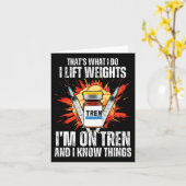 Carte Citations amusantes pour la musculation (Fleur jaune)
