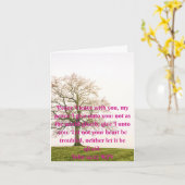 Carte Citations bibliques inspirantes, foi (Fleur jaune)