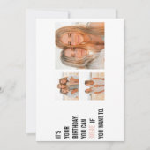 Carte Citations d'anniversaire amusantes | Photo Collage (Devant)