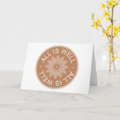 Carte Citations De 3 Mois ~Tout Est Bien ~Inspirant (Fleur jaune)