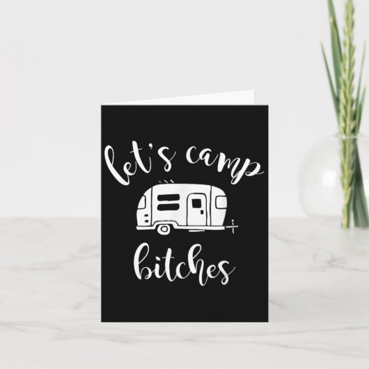 Carte Citations de camp Graphisme amusant (Devant)