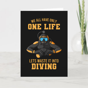 Carte Citations de plongée Scuba Diver Apparel Dive Inst