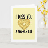 Carte Citations de quelqu'un qui manque mignon Je vous m (Fleur jaune)