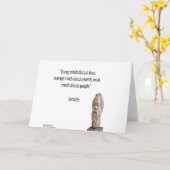 Carte Citations de Socrate et de "grands esprits" célèbr (Fleur jaune)