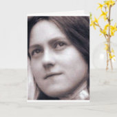 CARTE CITATIONS DE ST THERESE (Fleur jaune)