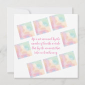 Carte Citations de vie, diplôme, félicitations (Dos)