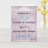 Carte Citations d'inspiration (Fleur jaune)