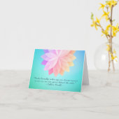 Carte Citations d'instructeur de médiation de Reiki Mast (Fleur jaune)