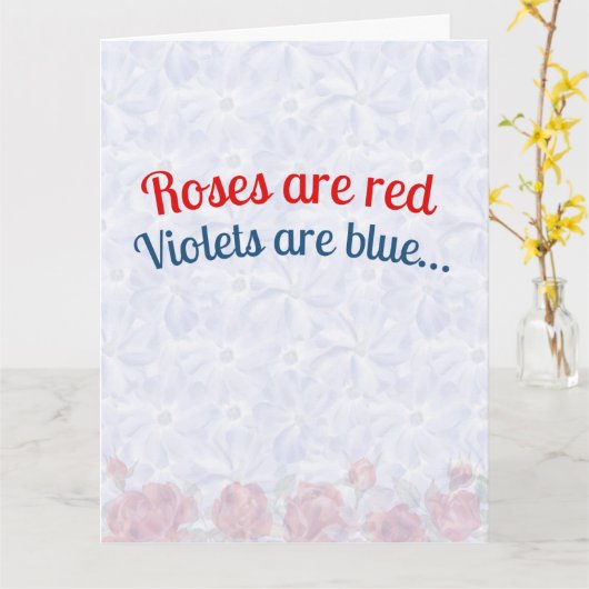 Carte Citations drôles de la Saint-Valentin (Fleur jaune)