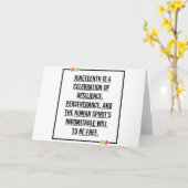 Carte Citations du 11° siècle, Liberté des Africains-Amé (Fleur jaune)