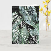 Carte Citations Inspiration Motivational LIFE (Fleur jaune)